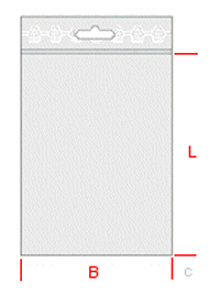 Druckverschlussbeutel 90 - 220 x 310  Eur