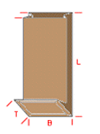Blockboden kraftbraun - 70+40x205