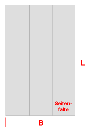 PE-Seitenfaltenscke - 700+550x1500 60