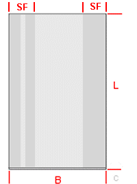 OPP-Seitenfaltenbeutel 30 - 100 + 50 x 300