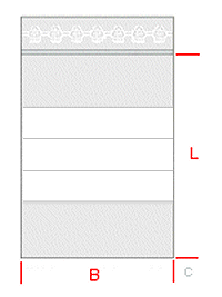 Druckverschlussbeutel 90  -  80 x 120  BF